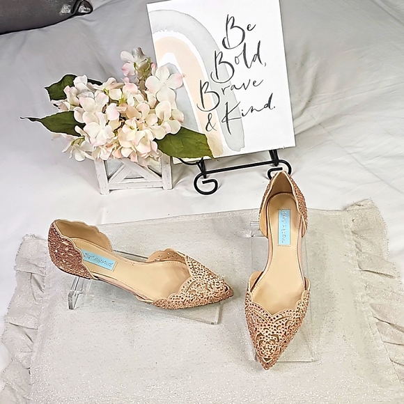 Betsey Johnson Shoes - Betsy Johnson Ballerina Flats Elegant Wear Office Wear Career Wedding